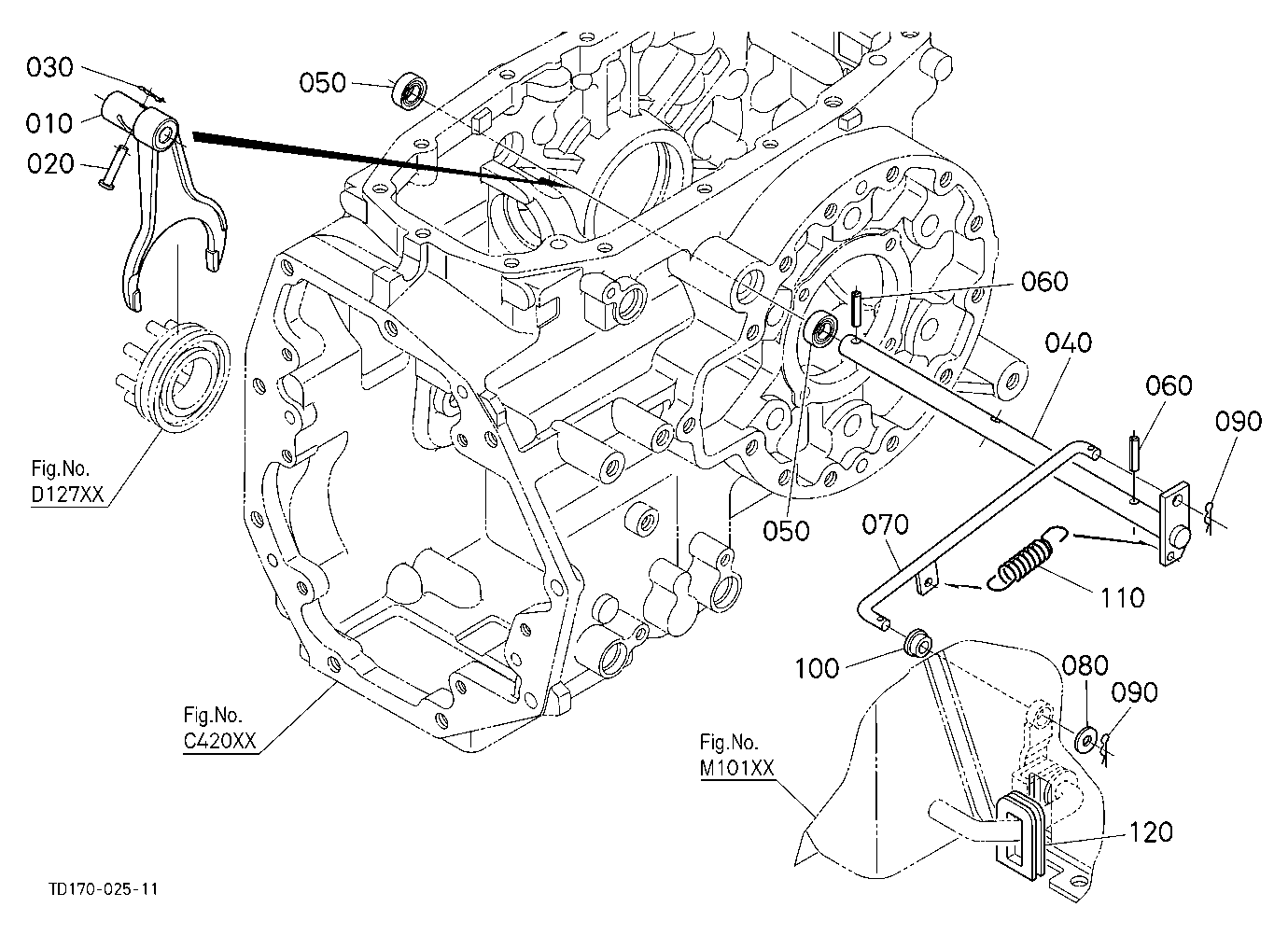 Differential Lock Shift Fork