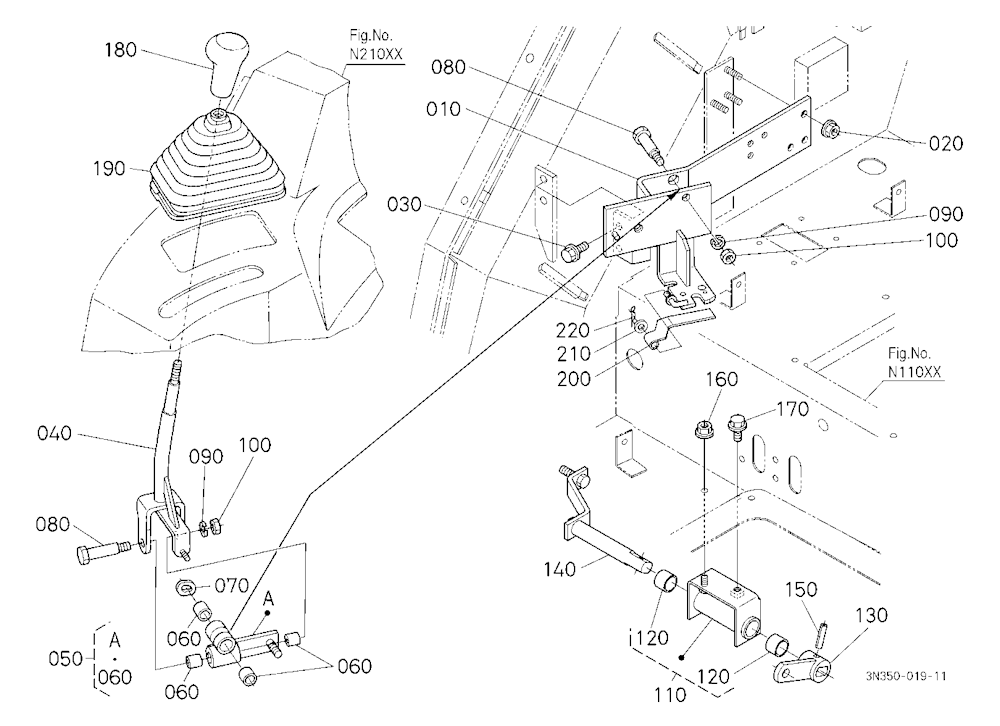 Main Gear Shift Lever [Except Dual Speed Type] [Wi