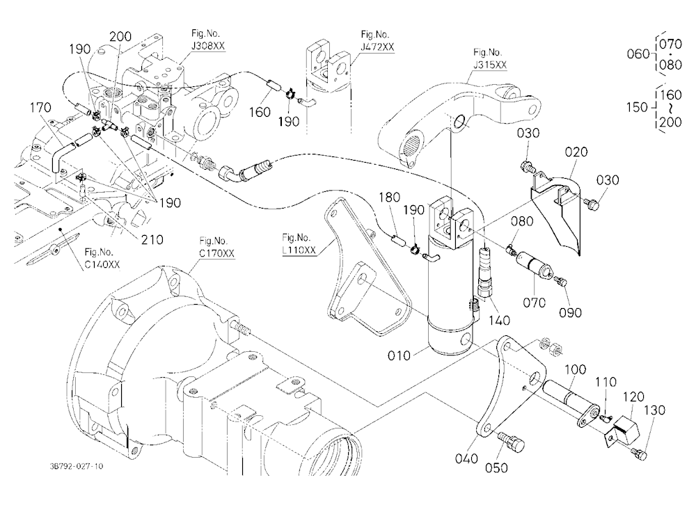 3P-Lift Assist Cylinder Lh