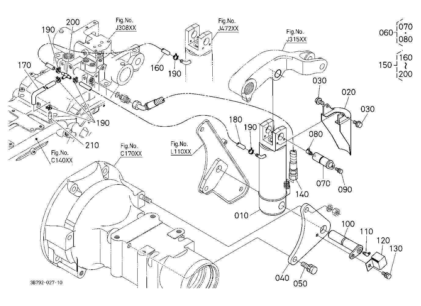 3P-Lift Assist Cylinder Lh