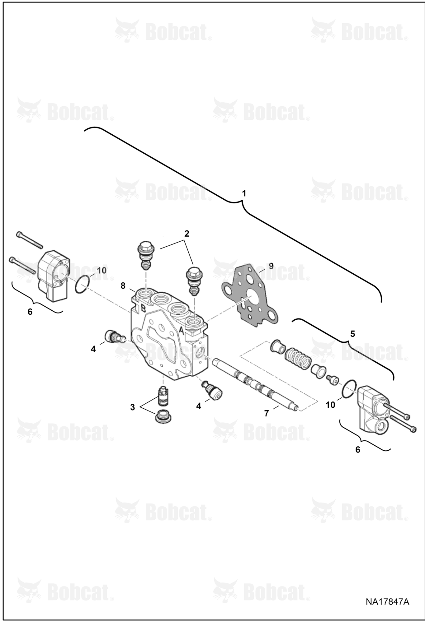 Hydraulic Control Valve (Arm Section)