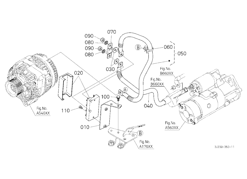 Electrical Wiring (Alternator 200A)