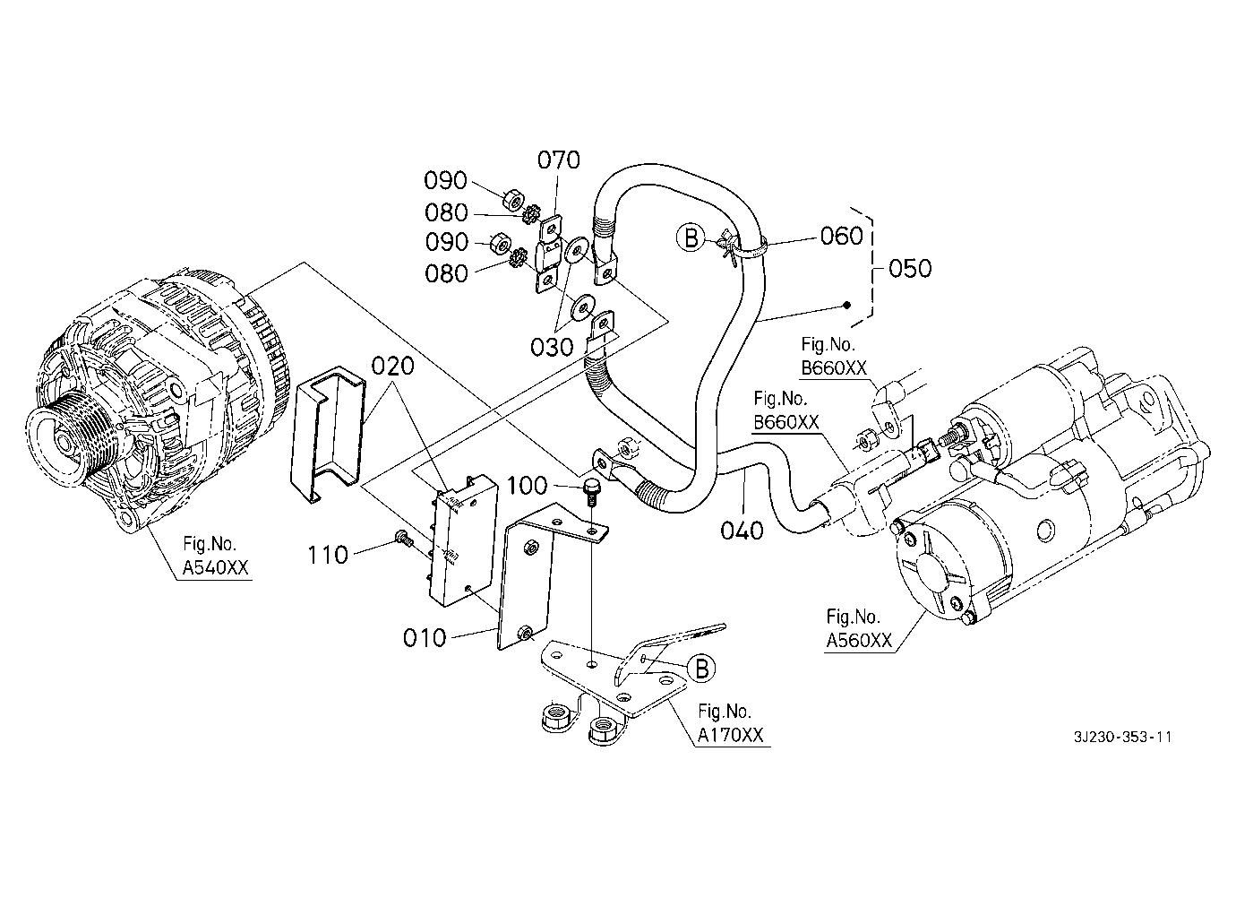 Electrical Wiring (Alternator 200A)
