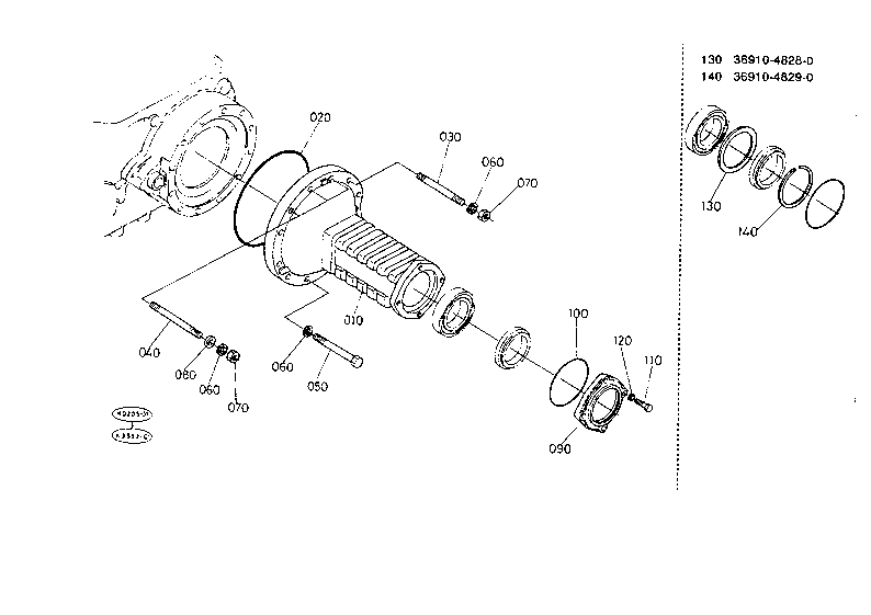 Rear Axle Case [M7030(Dt) Old Type]
