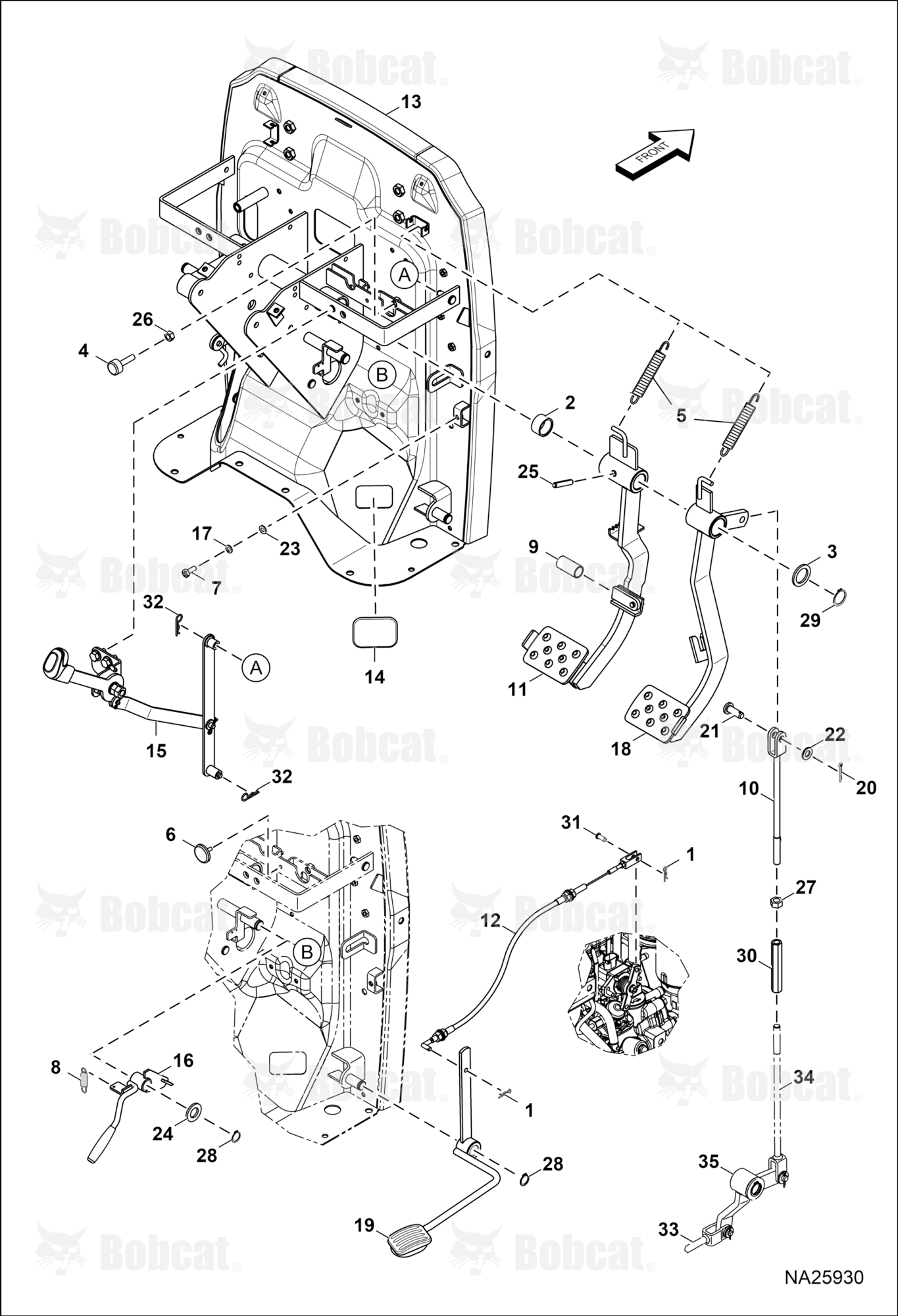 Steering Column (RH Controls)