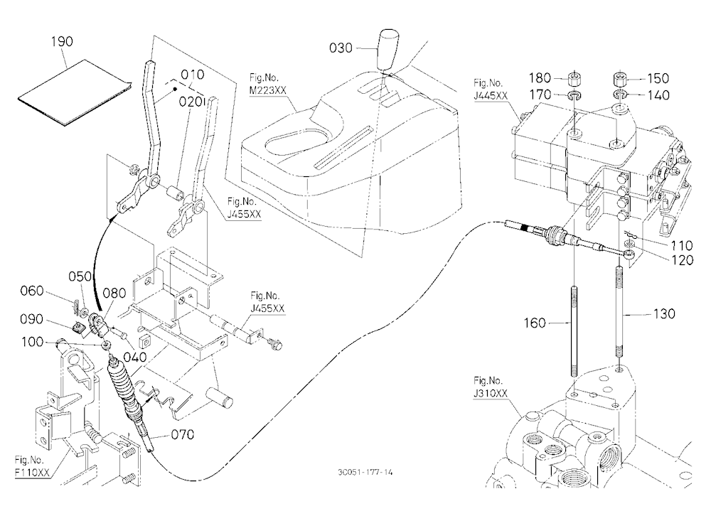 Auxiliary Control Valve Lever Kit (2Nd) [Option]