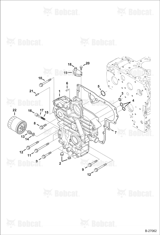 Gearcase (Engine S/N 9FZ999 & Below)