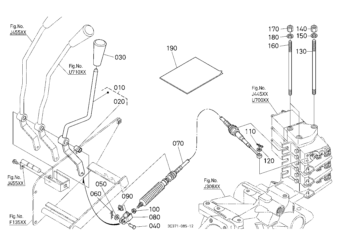 Auxiliary Control Valve Lever Kit (3Rd) [Option]