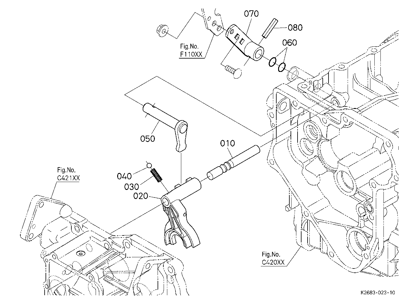 Range Gear Shift Fork