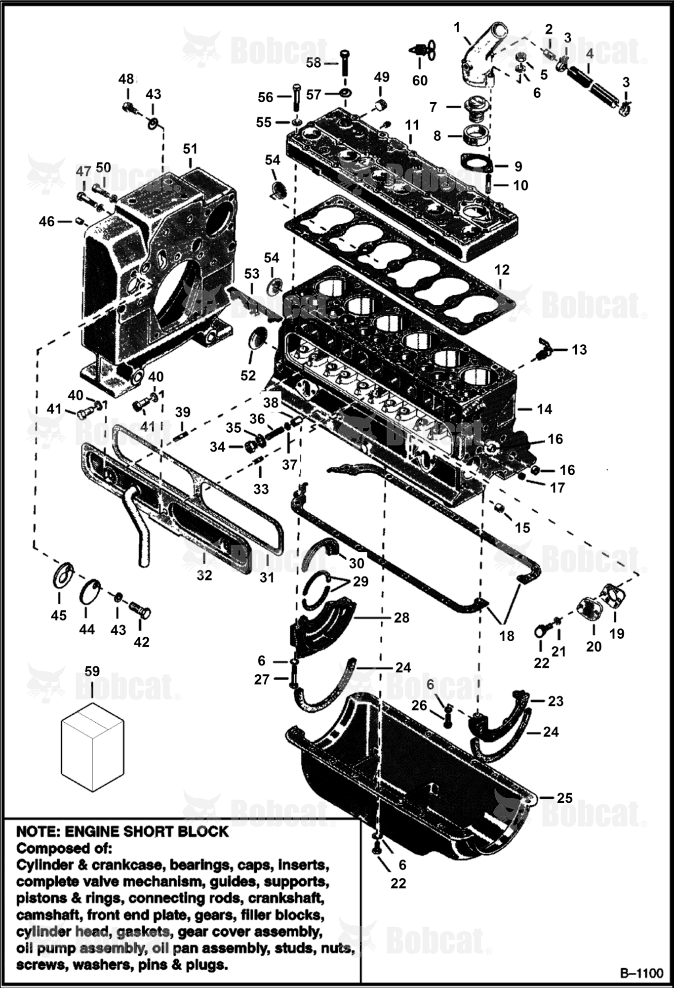 Cylinder Block & Attaching Parts (Continental)