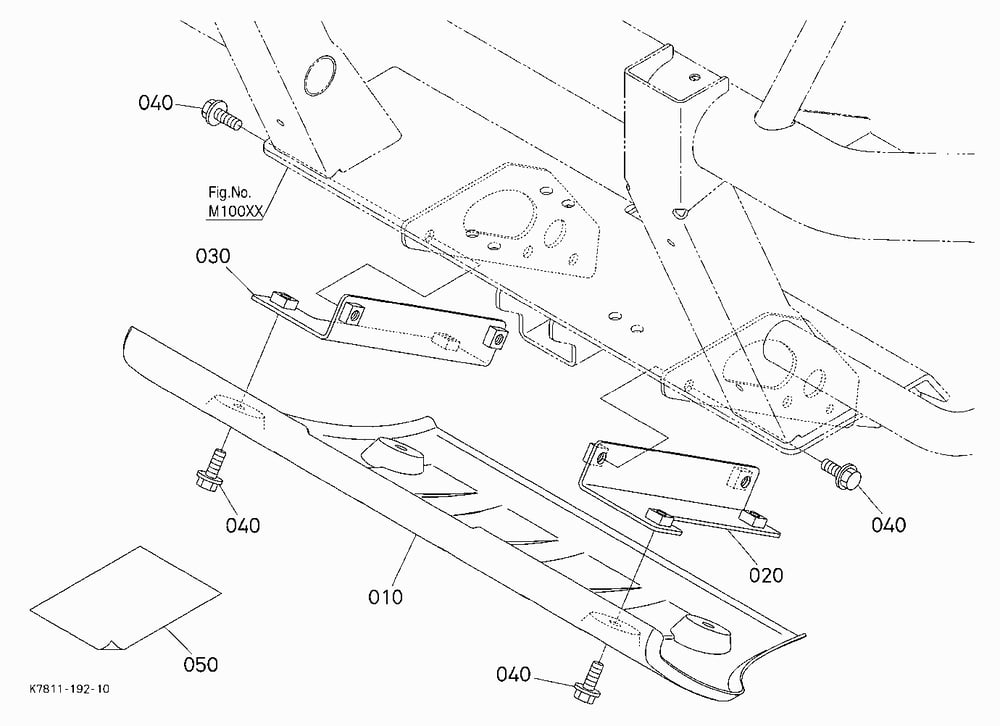 FRONT UNDER GUARD KIT (W/G No.V0854) [OPTION]