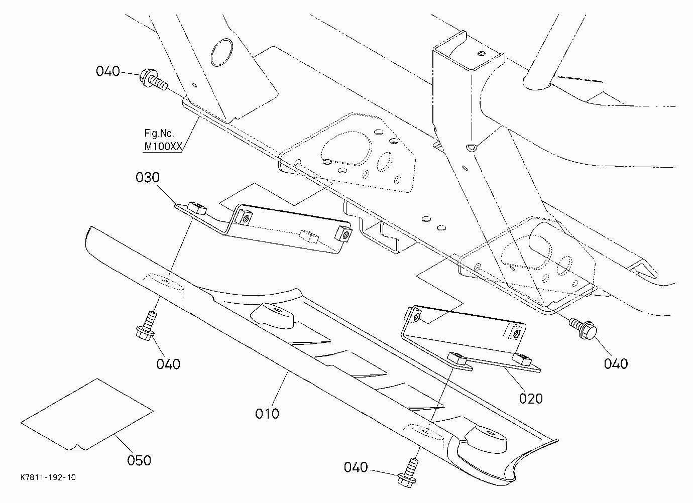 FRONT UNDER GUARD KIT (W/G.No.V0854) [OPTION]