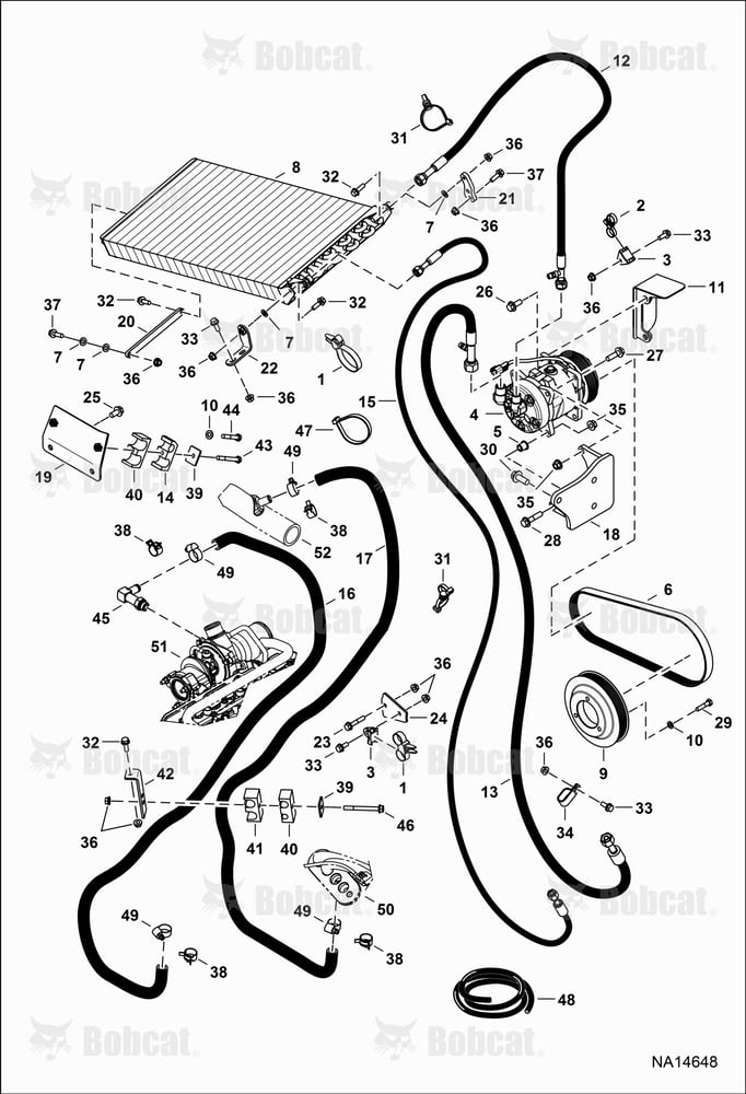 Engine & Attaching Parts (Heat & A/C Components)