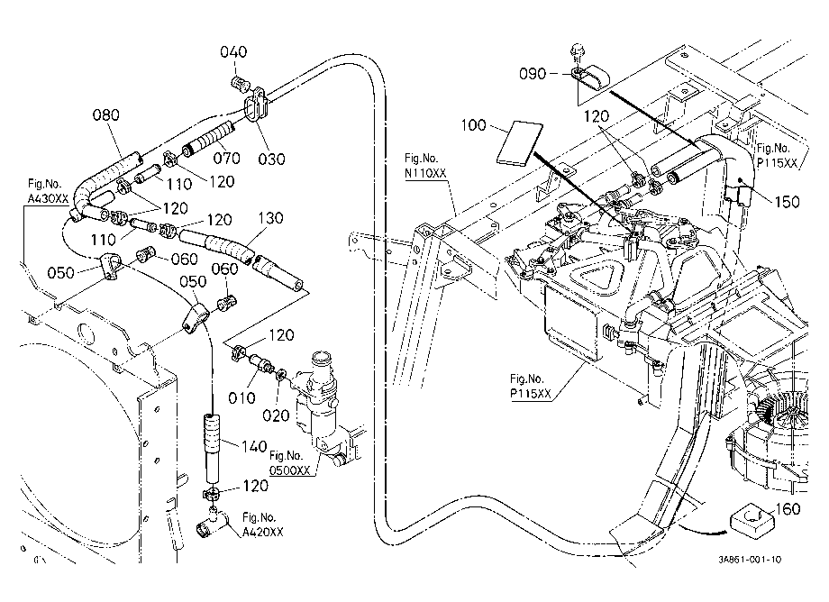 Heater Hose [Cab Type] [New Type]