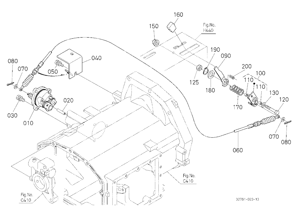Pto Clutch Control Lever