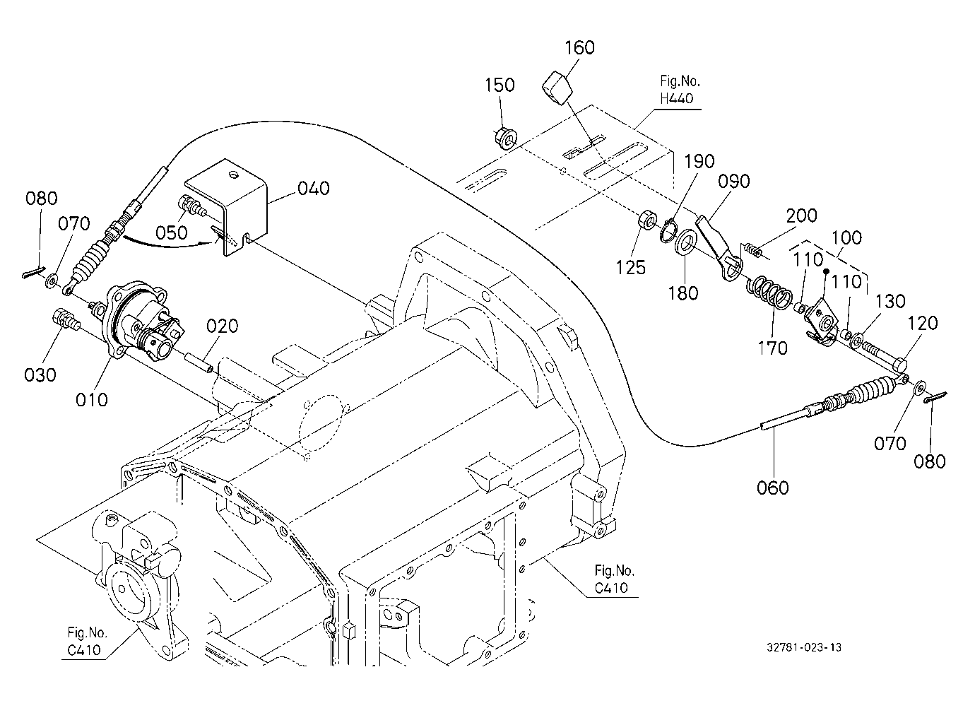 Pto Clutch Control Lever