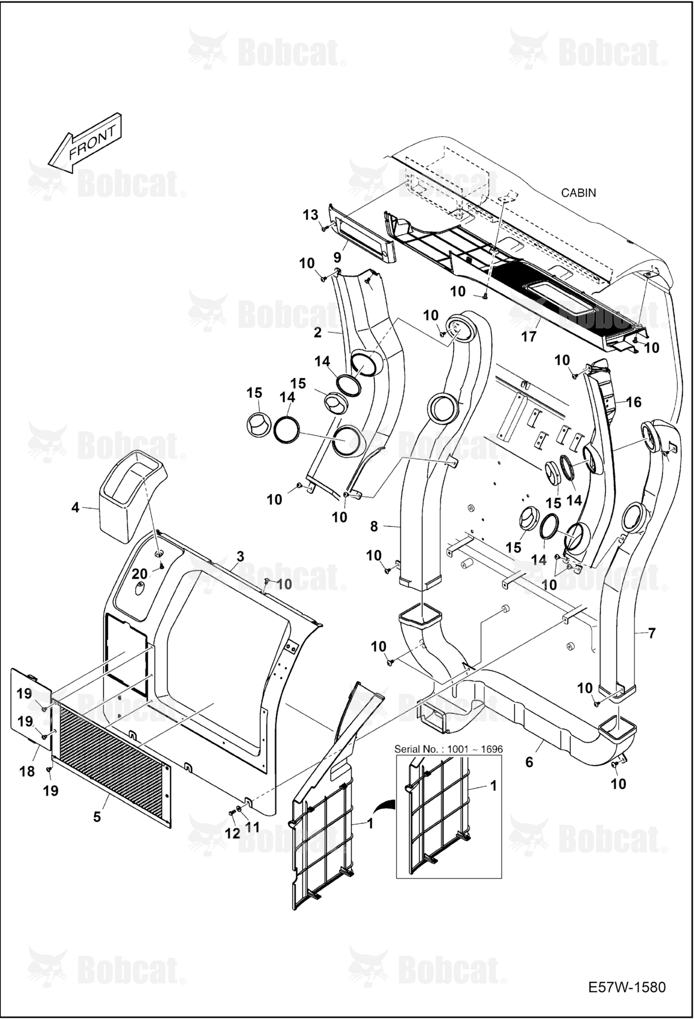 Air Conditioning (Rear Covers & Ducts)