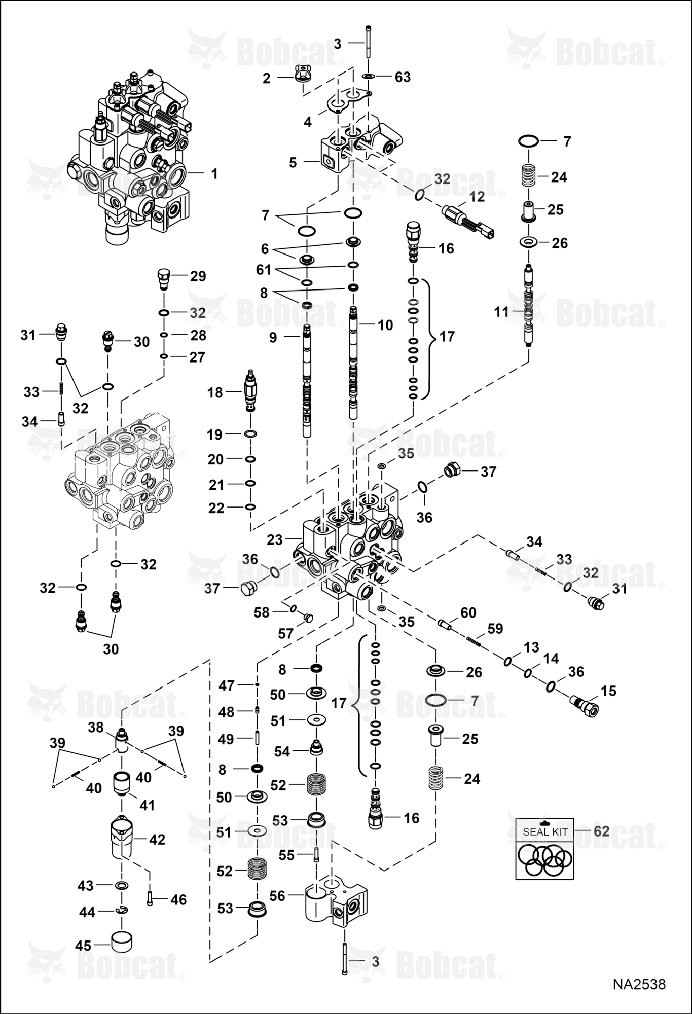 Hydraulic Control Valve (Spool Lock) (Service Valve)