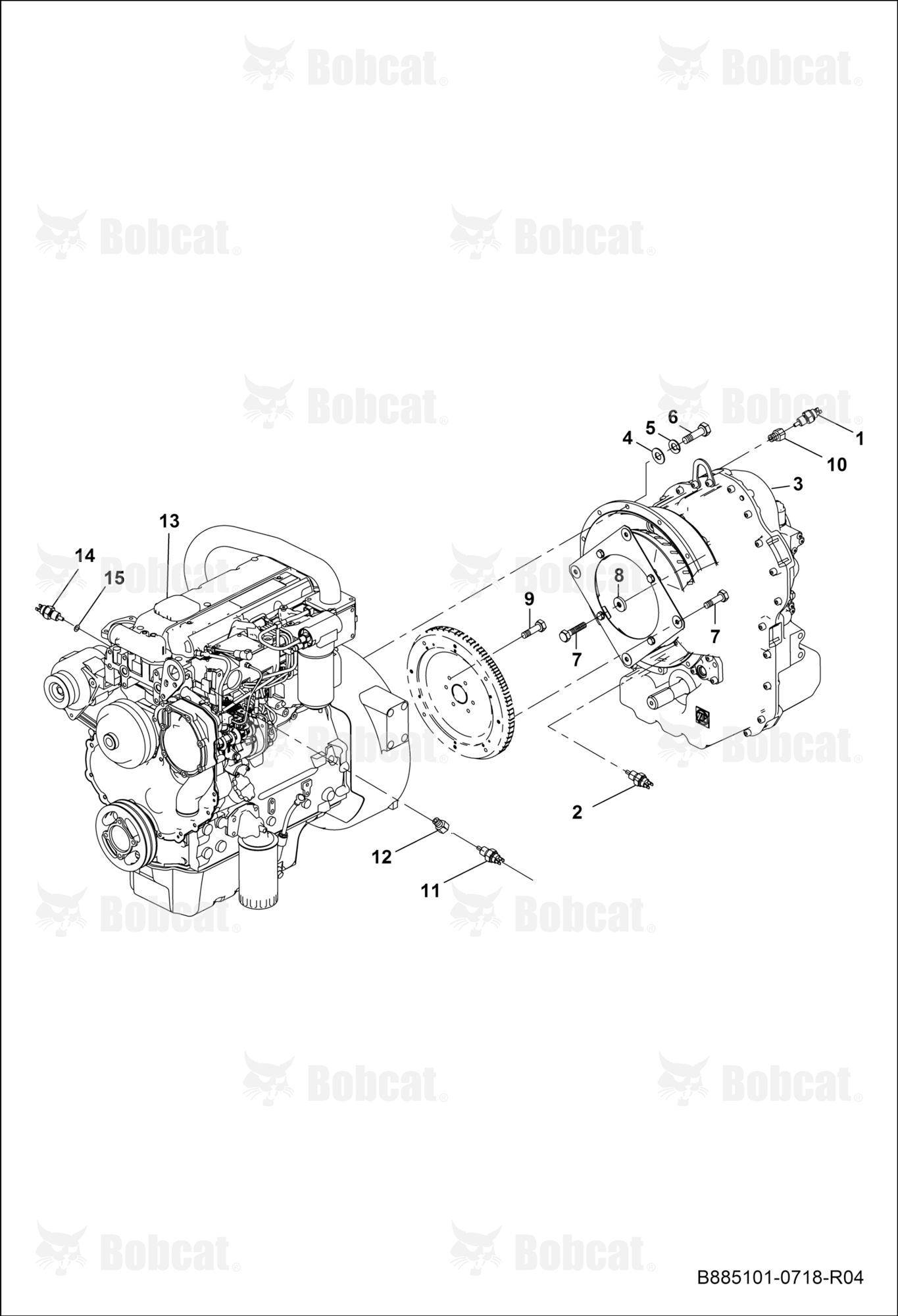 Engine and Transmission Connections  B45211079 - B45211082