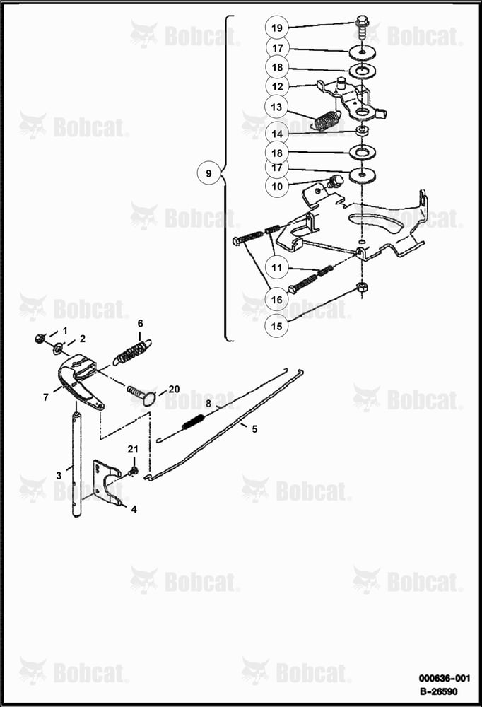Governor Arm and Springs (KAWASAKI ENGINE)