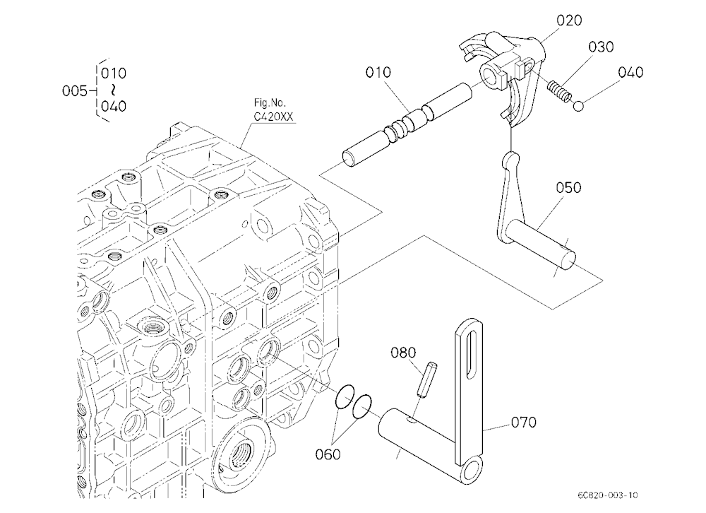Range Gear Shift Fork