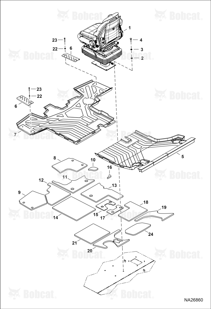 Operator CAB (Interior) (Seat & Floormat)