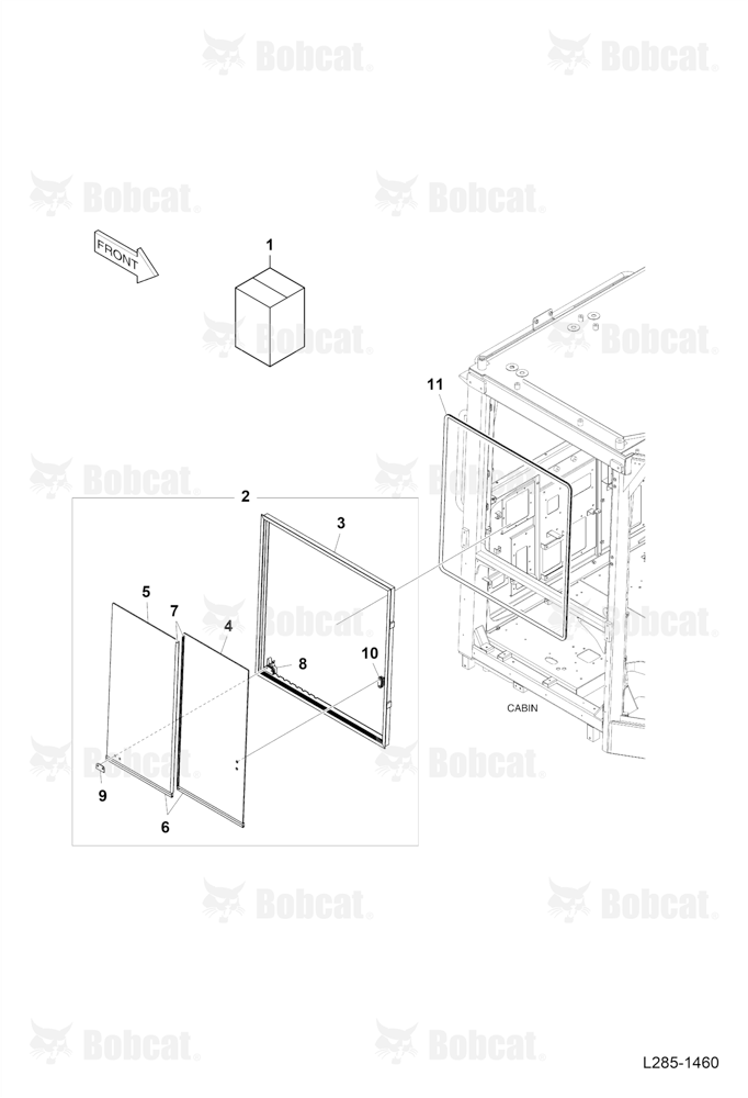 Cabin (Door Assembly) (R.H.)