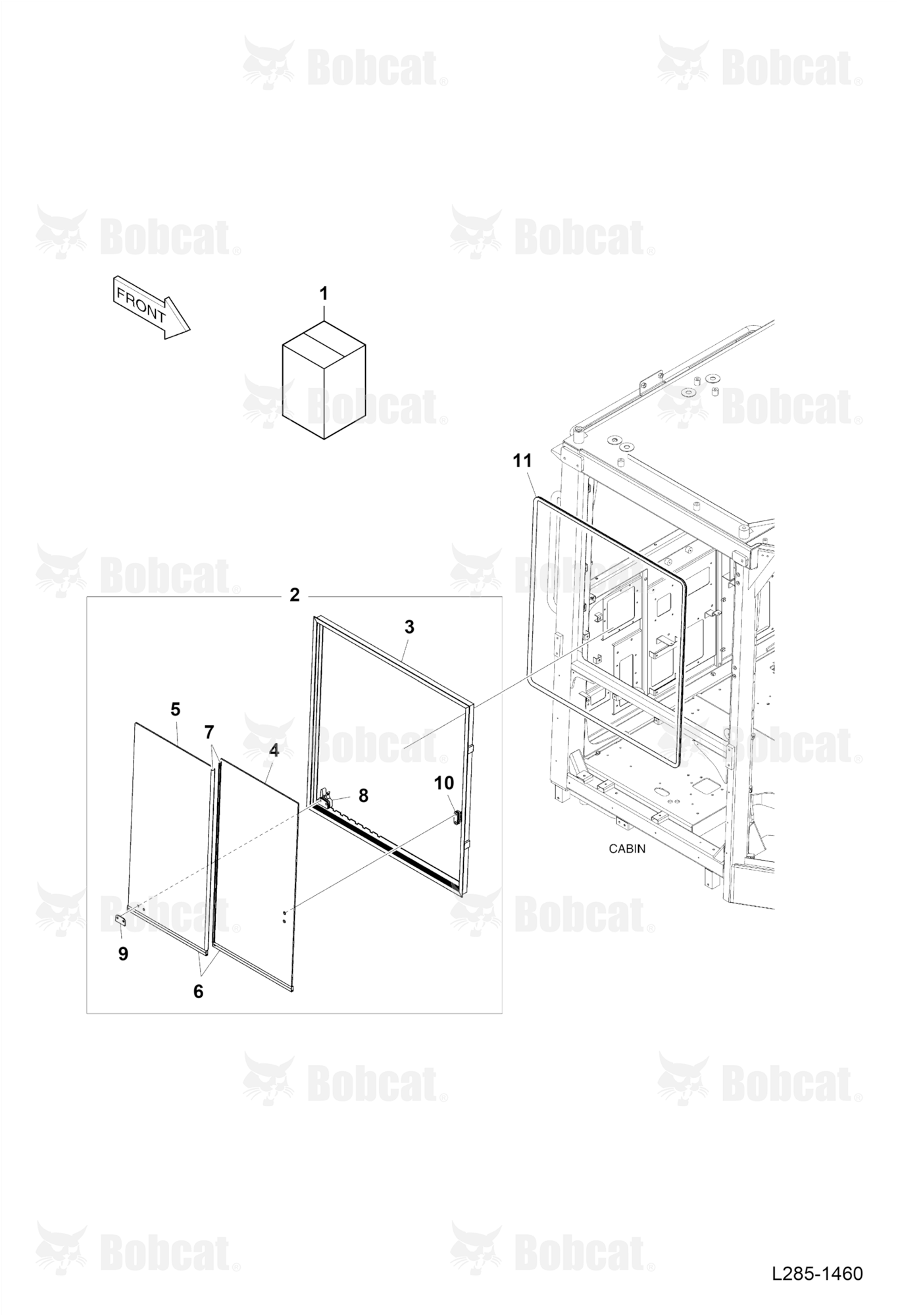 Cabin (Door Assembly) (R.H.)