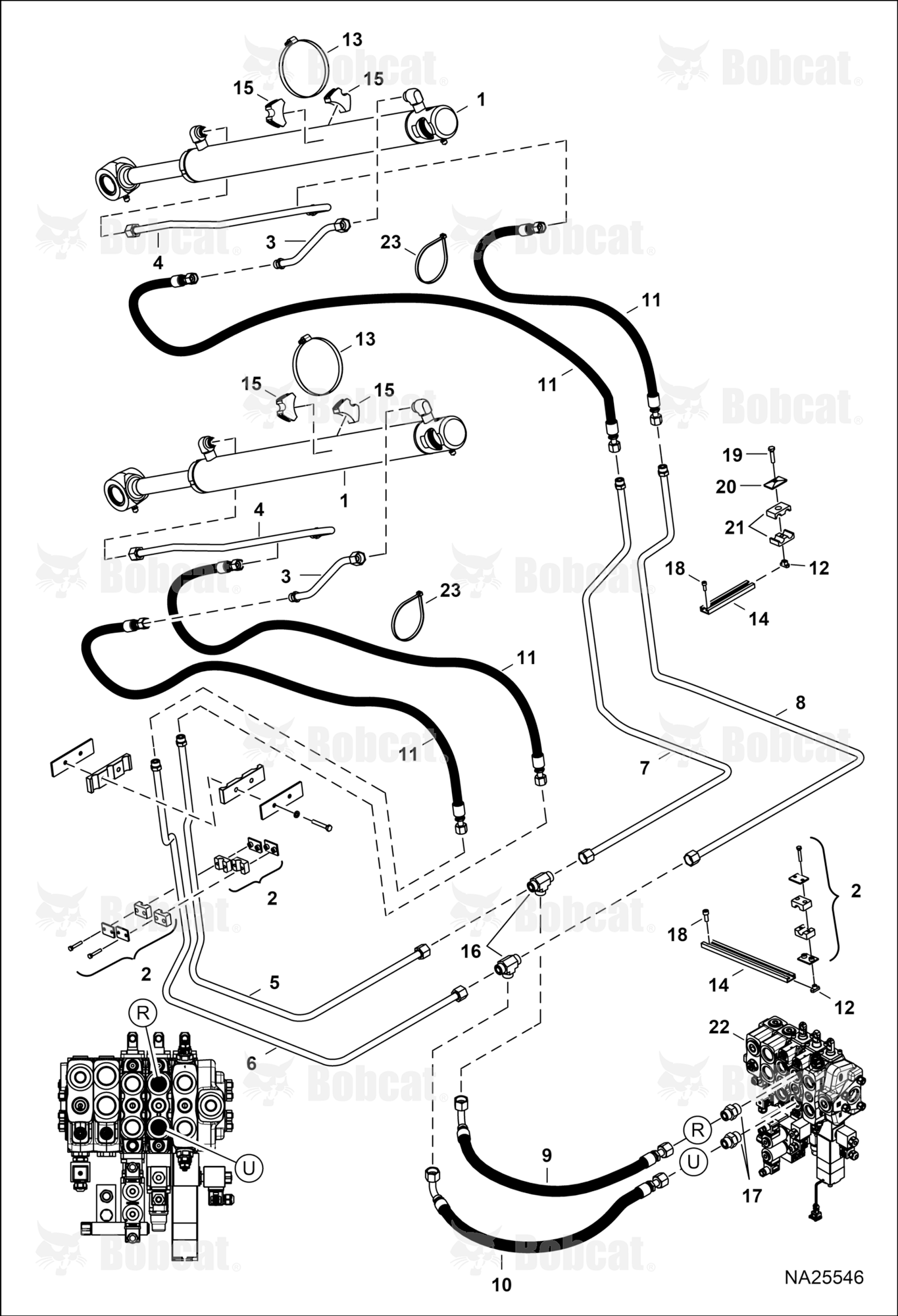 Hydraulic Circuitry (Loader) (Tilt)