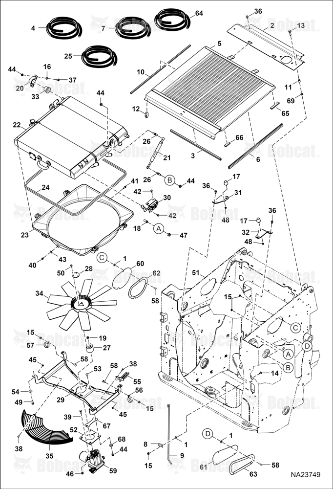 Cooling System  B4SE11943 - B4SE11944, B4SE11970 & Above