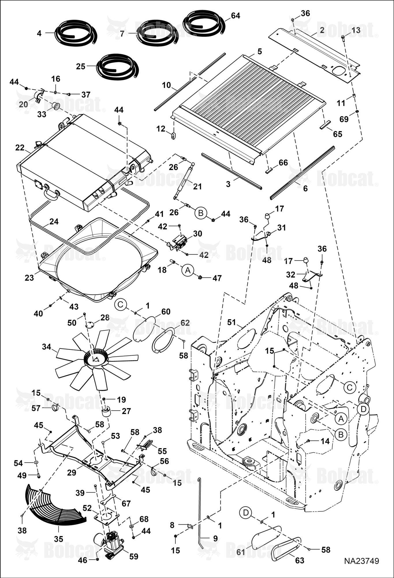 Cooling System  B4SE11943 - B4SE11944, B4SE11970 & Above