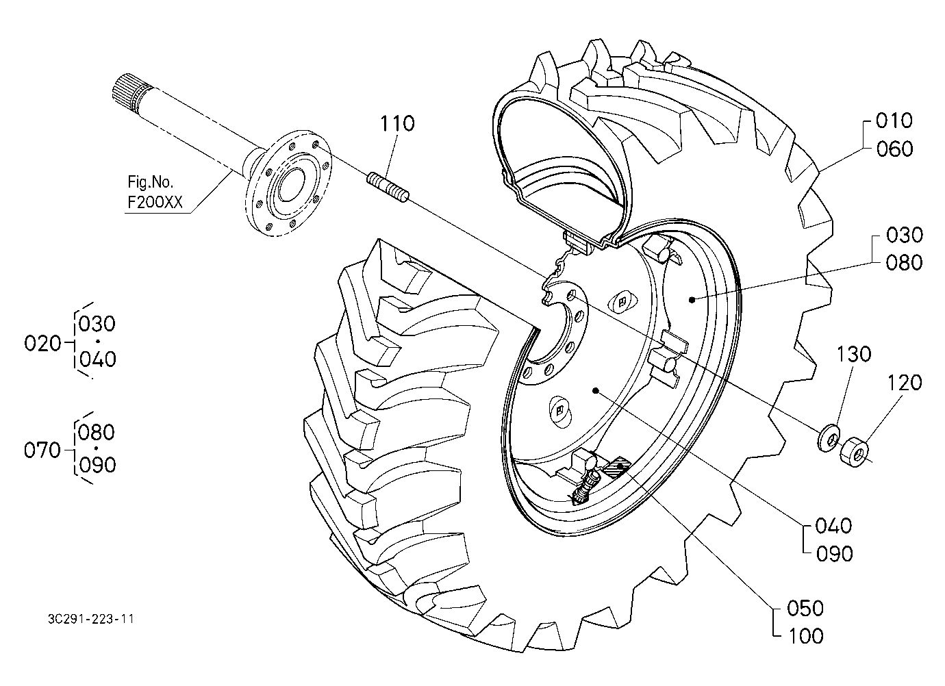 Rear Wheel (19.5L-24)