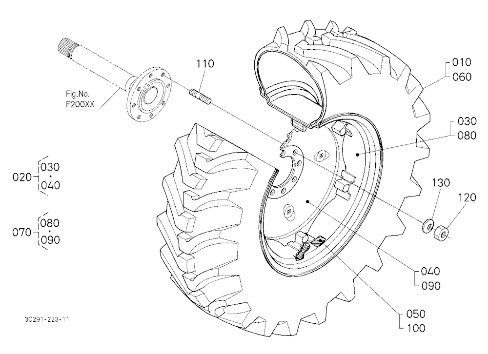 Rear Wheel (19.5L-24)