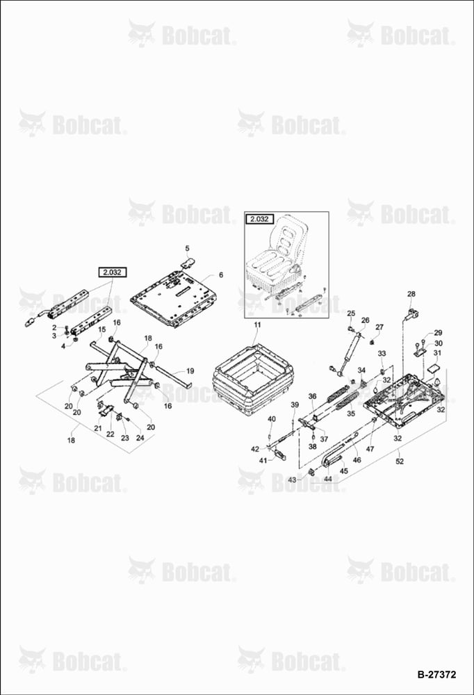 OPERATOR'S Seat Suspension - Msg 85