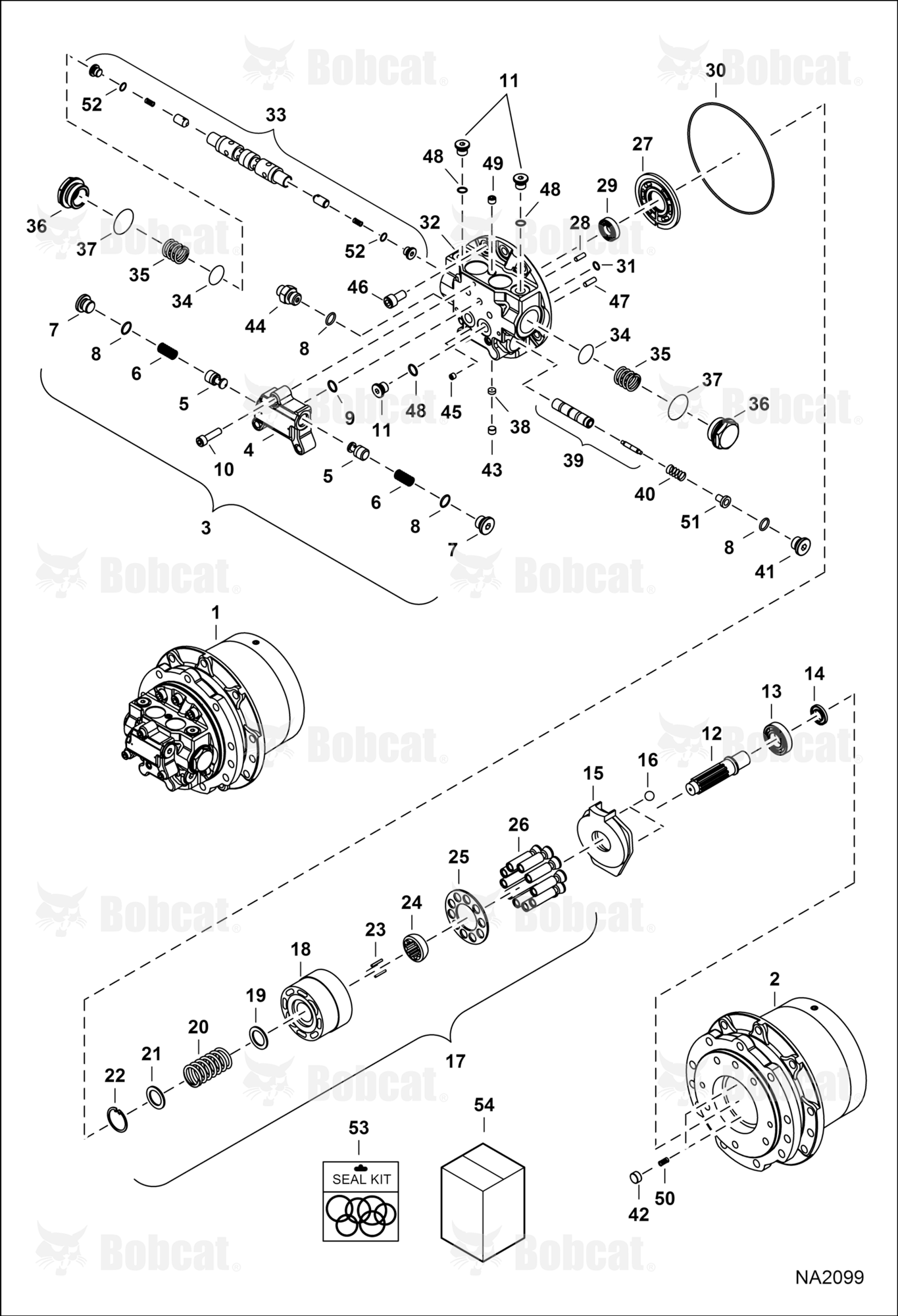 Travel Motor (Assembly) (Motor 6698127)