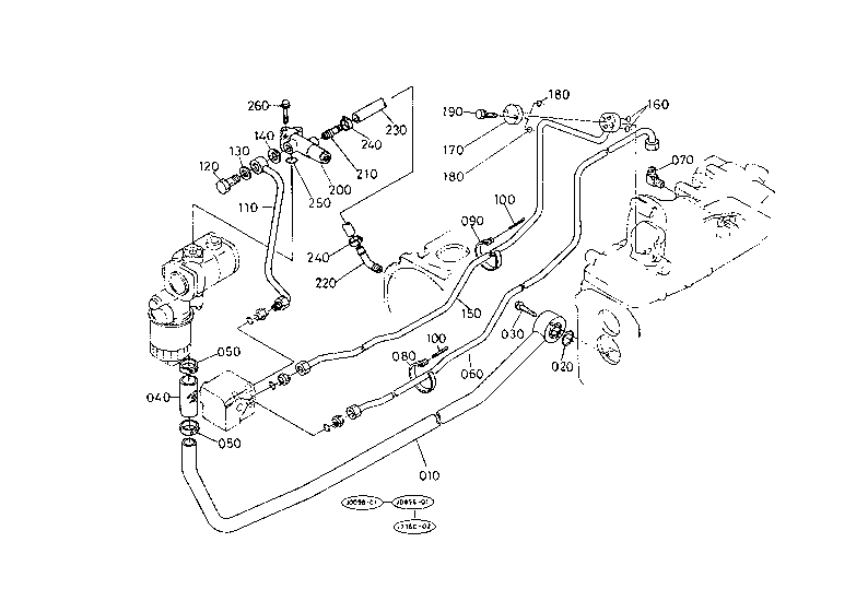 Hydraulic Oil Line [With Wet Clutch]