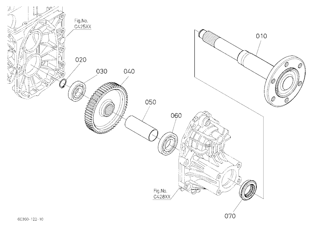 Rear Axle Lh