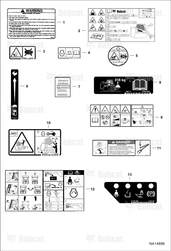 Decals (Inside) A3W716972 & Above