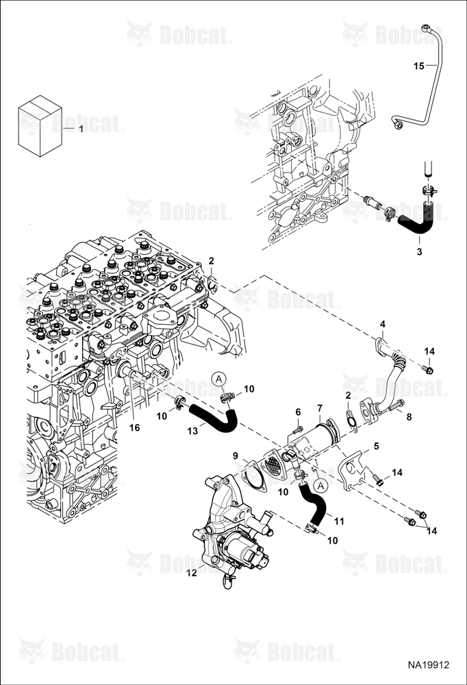 EGR Replacement Kit (Engines Equipped W/Fin Type Cooler EGR System)