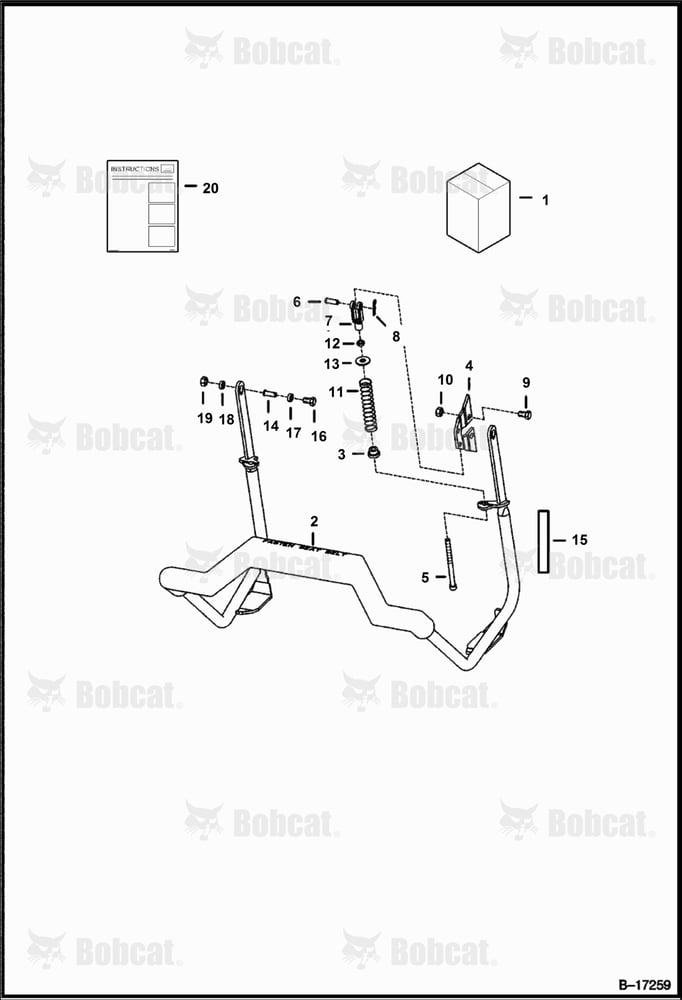 Seat Bar Kit (Forward Position - Compression Spring)