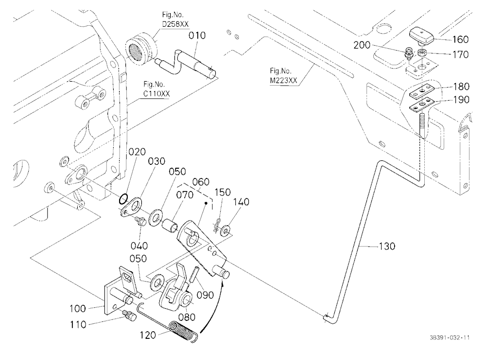 Front Wheel Drive Lever
