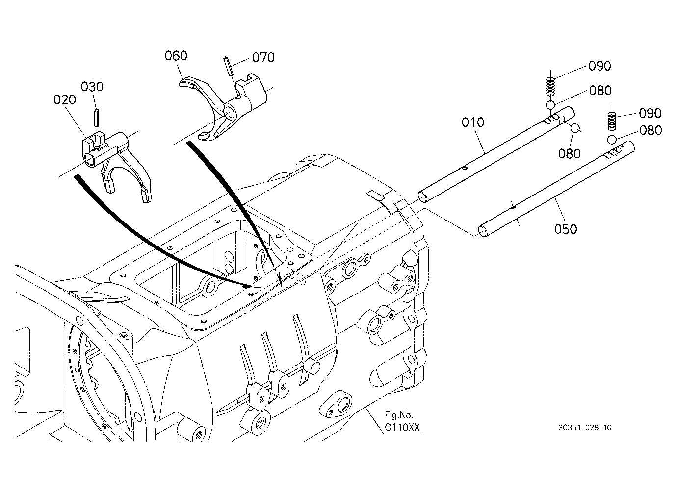 Main Gear Shift Fork