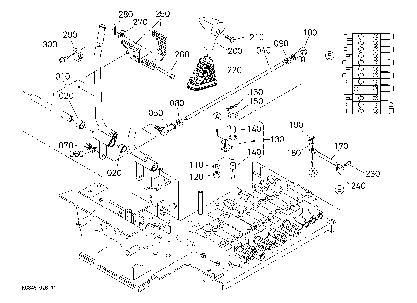 Control Lever(Travel Rh)