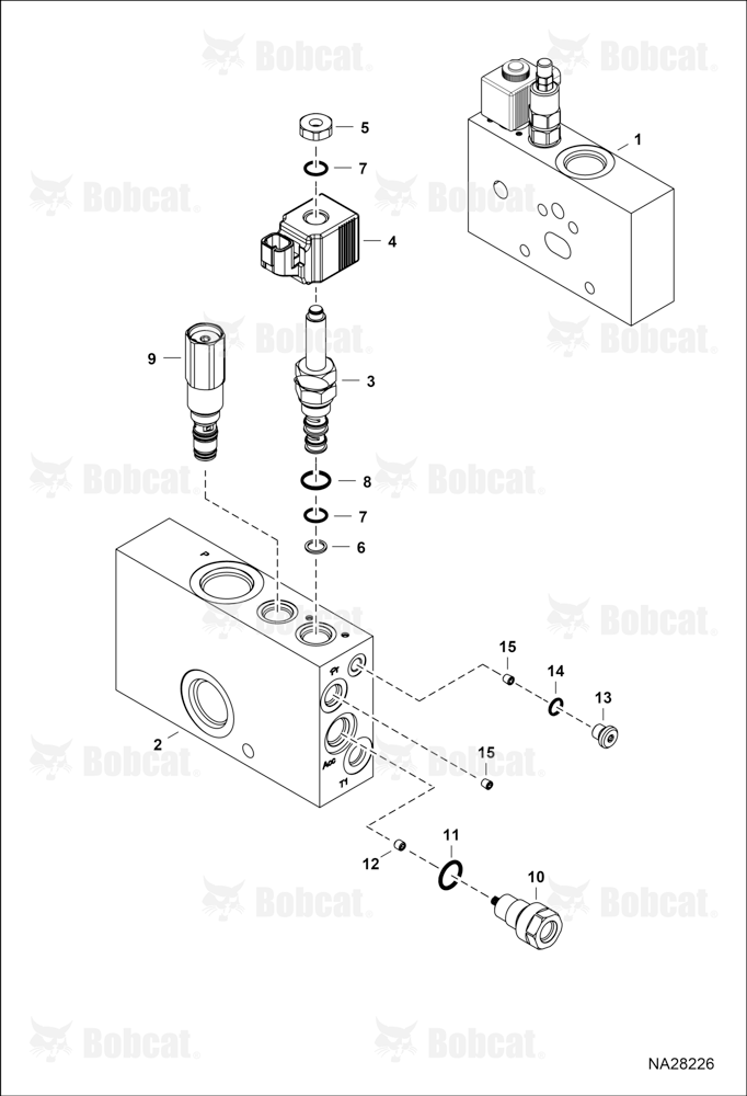 Hydraulic Control Valve (Backhoe) (Inlet Section)