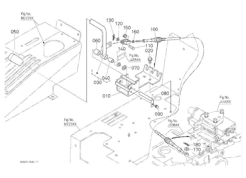 Auxiliary Control Valve Lever (1St)