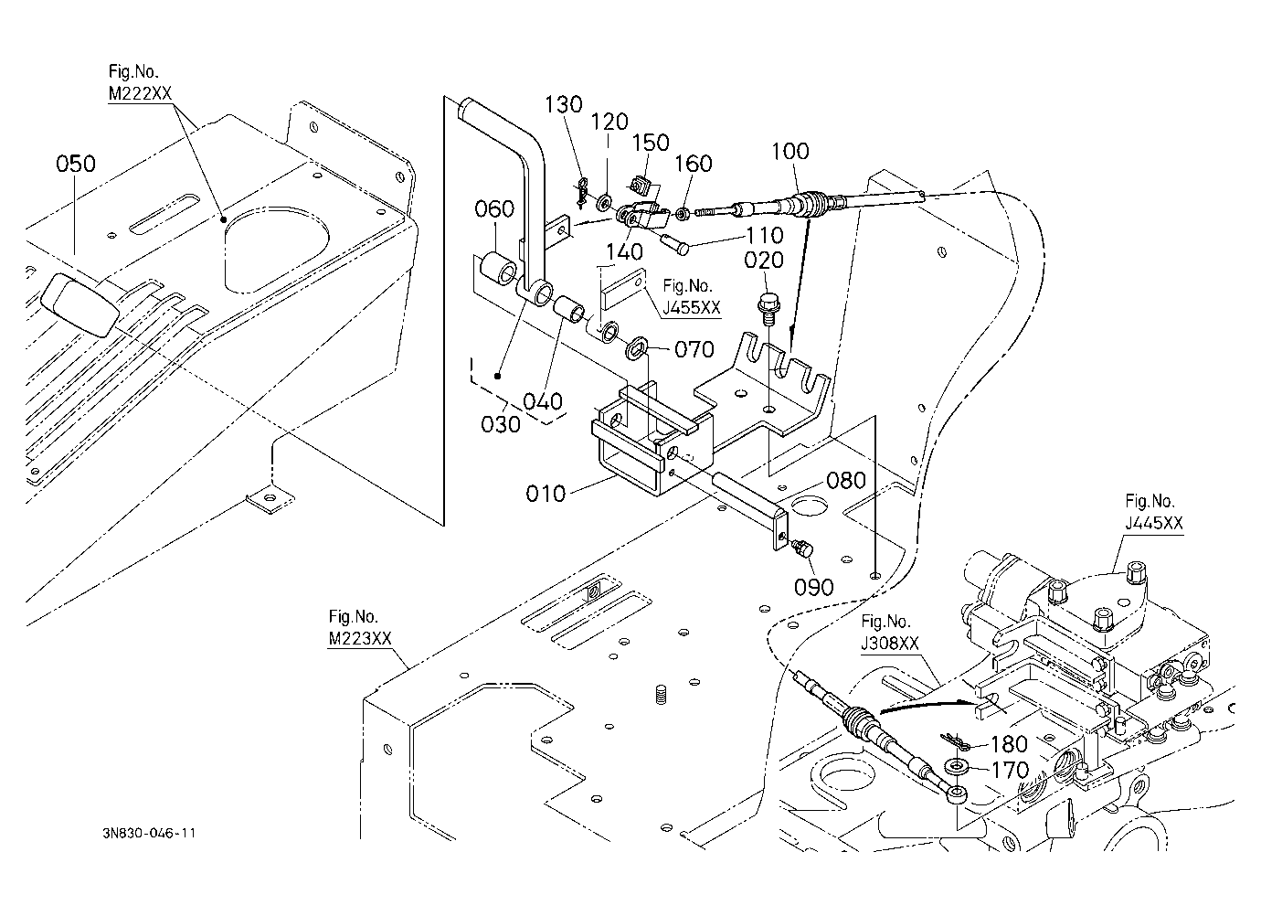 Auxiliary Control Valve Lever (1St)