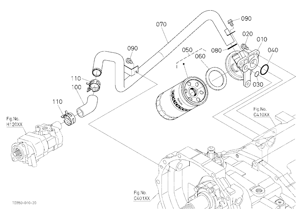Hydraulic Oil Line (Inlet)