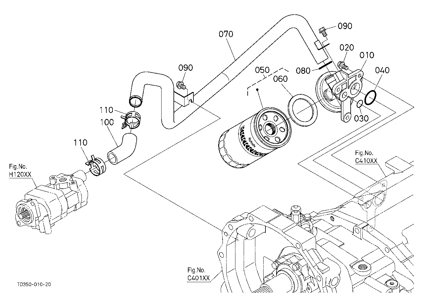 Hydraulic Oil Line (Inlet)