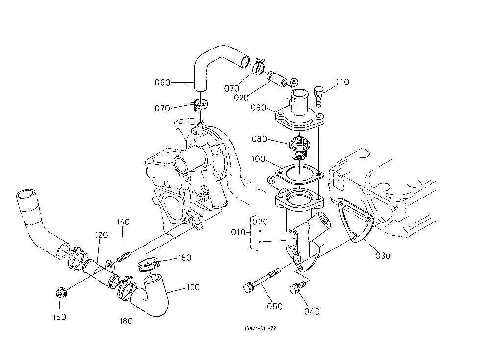 Water Flange/Thermostat