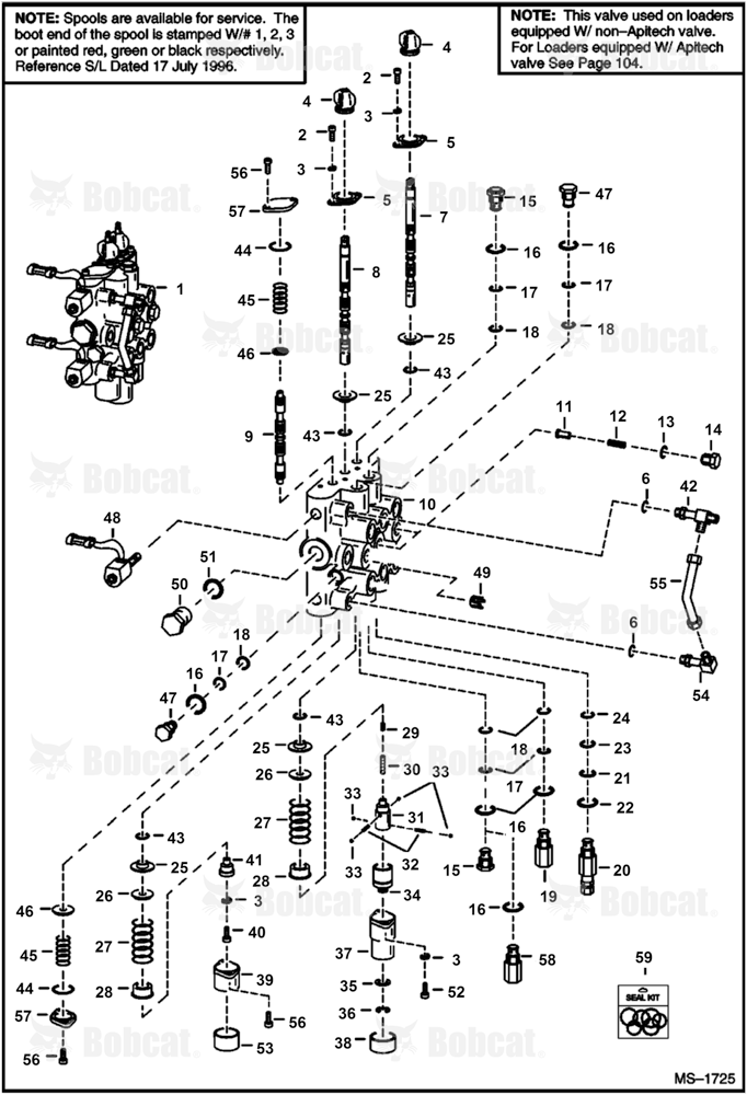High Horsepower Hydraulics (Control Valve) 512811001 & Above